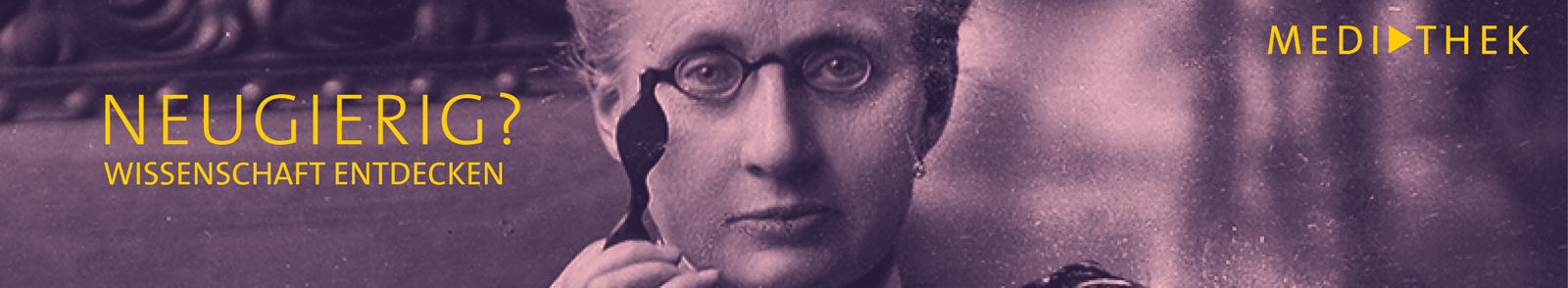 Prinzessin Therese von Bayern auf dem Mediatheksflyer der Bayerischen Akademie der Wissenschaften